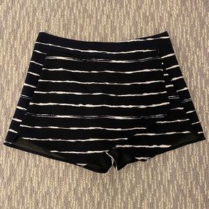 Aqua Navy Striped Skort